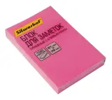 Блок самоклеящийся бумажный Silwerhof 682160-03 51x76мм 100лист. 75г/м2 неон розовый Image