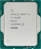 CPU Intel Core i3-12100F (3.3GHz/12MB/4 cores) LGA1700 OEM, TDP 60W, max 128Gb DDR5-4800, DDR4-3200,  CM8071504651013SRL62, 1 year Image