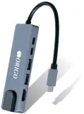ORIGO Док-станция USB-C, 2xUSB 3.0, 1xUSB-C/PD 3.0, 1xUSB-C, 1x1000Base-T, 1xHDMI