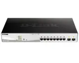 D-Link Управляемый L2 PoE-коммутатор, 8x1000Base-T PoE, 2x1000Base-X SFP, PoE-бюджет 130 Вт, защита от статического электричества до 6 кВ, CLI Image