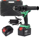 Дрель-шуруповерт Zitrek Green Impact 18V 1800Вт аккум. патрон:быстрозажимной (кейс в комплекте) (063-4046) Image