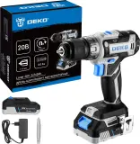Дрель-шуруповерт Deko Loner 20 V аккум. патрон:быстрозажимной (085-1005) Image