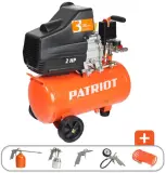 Компрессор поршневой Patriot EURO 24-240K масляный 240л/мин 24л 1500Вт оранжевый Image