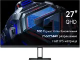 Монитор Xiaomi 27" 2K Monitor G27Qi черный IPS LED 16:9 HDMI матовая 1000:1 300cd 178гр/178гр 2560x1440 180Hz FreeSync DP 2K 4.3кг Image