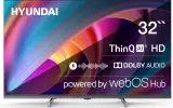 Телевизор LED Hyundai 32" H-LED32BS5100 WebOS Frameless Metal черный/серый HD 60Hz DVB-T DVB-T2 DVB-C DVB-S DVB-S2 USB WiFi Smart TV Image