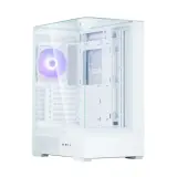 корпус ZALMAN P40 Prism, ATX, WHITE, WINDOW, 2x3.5", 3x2.5", 1xUSB TYPE-C, 2xUSB3.0, REAR 1x120mm ARGB Image