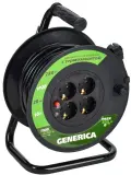 Удлинитель силовой Garden УК20 (WKP10-10-04-20-G) 2x1.0кв.мм 4розет. 20м ПВС 10A катушка черный Image