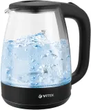 Чайник электрический Vitek VT-7004 1.8л. 1850Вт разноцветный корпус: стекло/пластик Image