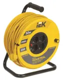 Удлинитель силовой IEK Industrial (WKP15-16-04-30) 3x1.5кв.мм 4розет. 30м ПВС 16A катушка Image