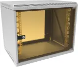 Шкаф коммутационный Suprlan (05-1093) настенный 12U 600x450мм пер.дв.стекл направл.под закл.гайки 70кг RAL 7035 385мм 19кг 500мм Image