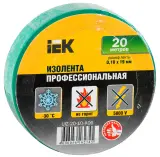 Изолента IEK ш.19мм 20м зеленый (UIZ-20-10-K06)