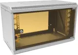 Шкаф коммутационный Suprlan (05-1060) настенный 6U 600x350мм пер.дв.стекл направл.под закл.гайки 70кг RAL 7035 285мм 13.3кг 360мм Image