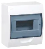Щит распределительный IEK MKP12-N-08-40-20 ЩРН-П-8 для установки модульных устройств навесной 184мм 97мм 200мм 660B 8мод. пластик IP41 белый (упак.:1шт) Image