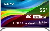 Телевизор LED Digma 55" DM-LED55UBB41 Android TV Frameless Metal темно-серебристый/серебристый 4K Ultra HD 60Hz DVB-T DVB-T2 DVB-C DVB-S DVB-S2 USB WiFi Smart TV Image