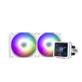 Система водяного охлаждения Zalman CPU Liquid Cooler 240mm, ARGB, LCD Display, white Image