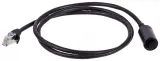 Шнур удлиняющий Удлинитель патч-корда UTP кат.5E, розетка RJ45 - вилка RJ-45, 5.0 м, черный Image