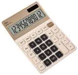 Калькулятор настольный Deli EM309 золотистый 12-разр. Image