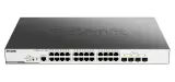 Коммутатор D-Link PROJ Managed L2 Switch 24x1000Base-T PoE, 4x10GBase-X SFP+, PoE Budget 370W, Surge 6KV, CLI, RJ45 Console, RPS, Dying Gasp Image