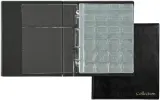 Папка на 4-х кольцах Silwerhof Кляссер верт. ПВХ 0.6мм черный вмест.10лист. Image