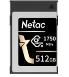 Носитель информации Netac CF2000 CFexpress™ PCIe Gen 3x2 Type B cards 512GB, R/W up to 1750MB/1650MB/s Image