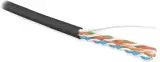 Кабель информационный Hyperline UUTP4R-C5E-S24-OUT-LSZH-BK-500 кат.5E UTP 4 пары 24AWG LSZH внешний 500м черный Image