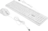 Клавиатура + мышь Defender Motion C-977 клав:белый мышь:белый/розовый USB Multimedia (45977) Image