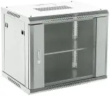 Шкаф коммутационный Rexant (04-0666-111) настенный 6U 600x600мм пер.дв.стекл металл 2 бок.пан. направл.под винты 60кг серый 230град. IP20 сталь Image
