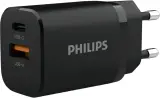 Сетевое зар./устр. Philips DLP5331 30W 1.5A (PD) USB/USB Type-C универсальное черный (DLP5331CB/74) Image