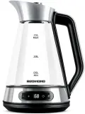 Чайник электрический Redmond KG222 1.5л. 2200Вт серебристый/черный корпус: стекло/сталь Image
