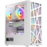 корпус Formula V Line MANA WHITE, ATX, TYPE-C*1, USB2.0*1, USB3.0*1, FRONT 3x120mm FRGB, REAR 1x120mm FRGB Image
