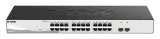 Коммутатор D-Link Smart  L2 Switch 24х1000Base-T, 2х1000Base-X SFP, Compact CLI Image