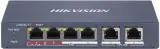 Коммутатор Hikvision DS-3E1106HP-EI 4x100Мбит/с управляемый Image