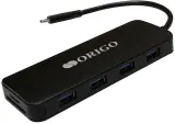 ORIGO Док-станция USB-C, 4xUSB 3.0, 1xUSB-C/PD 3.0, 1x1000Base-T, 1xHDMI, 1xVGA, слот SD/TF/microSD, 1x3,5мм TRRS Image