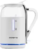 Чайник электрический Polaris PWK 1563CGL 1.5л. 2200Вт белый/прозрачный корпус: стекло/пластик Image