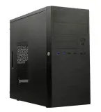 MiniTower Powerman ES555 Black PM-500ATX-F U3*2+U2*2 +2*combo Audio; additional HDD cage; intrusion switch; power button lock; Plastic Tooless part mATX Image