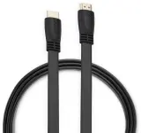 Кабель аудио-видео Buro BU-HDMI-FLAT-v1.4-1.5m HDMI (m)/HDMI (m) 1.5м. позолоч.конт. черный Image