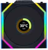 Вентилятор для корпуса Lian-Li Uni Fan SL Wireless 120 LCD ARGB 120х124.5x28 черный 4-pin 29.5дБ (G99.12SLLCD1W1B.R0) Ret Image