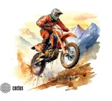 Коврик для мыши Cactus Motobike 250x200x3мм (CS-MP-D12S) Image