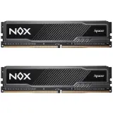 Apacer  DDR4  32GB  3200MHz DIMM NOX Black Gaming Memory (PC4-25600) CL16 1.35V Kit (2x16GB) Intel XMP 2.0, Heat Sink (Retail) 2048*8  3 years (AH4U32G32C28YMBAA-2) Image