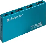 Разветвитель USB 2.0 Defender Septima Slim 7порт. синий (83505) Image