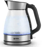 Чайник электрический Vitek VT-8808 1.7л. 2200Вт прозрачный/нержавеющая сталь корпус: стекло/металл Image