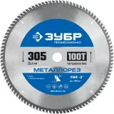 Диск пильный по мет. Зубр 36932-305-25.4-100 d=305мм d(посад.)=25.4мм (торцовочные пилы) Image