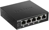 D-Link Неуправляемый PoE-коммутатор, 5x1000Base-T (4x1000Base-T PoE), PoE-бюджет 60 Вт, корпус металл Image