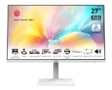 MSI Modern MD272QXPW 27" 16:9 WQHD(2560x1440) IPS Flat,1ms(MPRT),HDR 400,1000:1,100M:1,400nit,HDMI,DP,2xUSB Type-A,USB Type-B,USB Type-C,Speaker,Tilt,Swivel,Height,Pivot,100Hz,White(white cable),1y Image