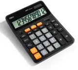 Калькулятор настольный Deli Askend EM999 черный 12-разр. Image