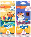 Карандаши цв. Deli EC138-12 Colorwow 3мм трехгран. 12цв. карт.кор. (12шт) 12 карандашей Image