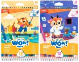 Карандаши цв. Deli EC138-18 Colorwow 3мм трехгран. 18цв. карт.кор. (18шт) 18 карандашей Image