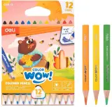 Карандаши цв. Deli EC139-12 Colorwow 3мм трехгран. 12цв. карт.кор. (12шт) 12 карандашей Image