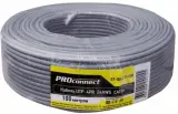 Кабель информационный PROconnect 01-0043-3-100 кат.5E UTP 4 пары 24AWG PVC внутренний 100м серый Image