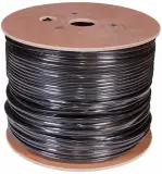 Кабель информационный Rexant 01-0146 кат.5E UTP 4 пары 24AWG PE внешний 305м черный Image